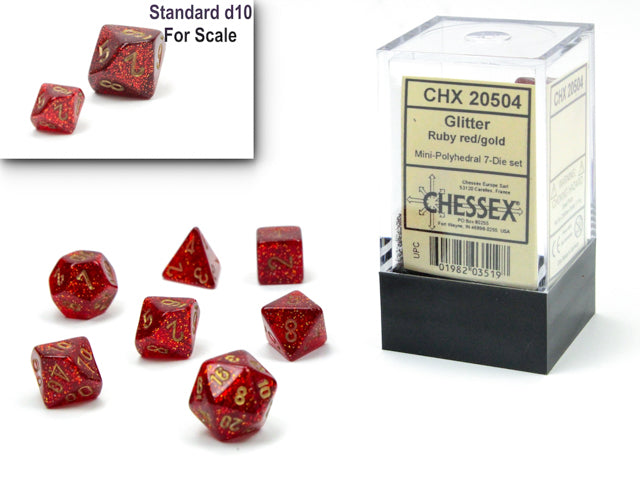 Chessex - Mini Glitter Ruby