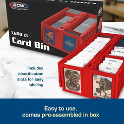 BCW - Collectible Card Storage 1600 Red