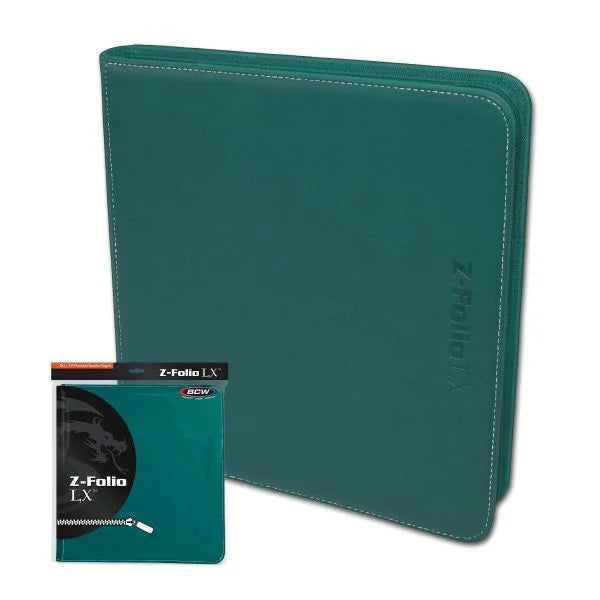 BCW 12 Pocket Teal Z-Folio