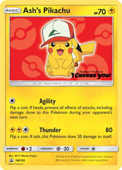 Ash's Pikachu (SM109) [Sun & Moon: Black Star Promos]