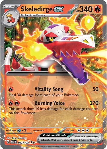 Skeledirge ex (037/193) [Scarlet & Violet: Paldea Evolved]