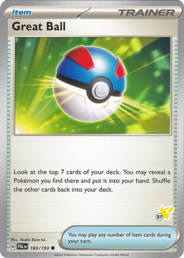 Great Ball (183/193) (Pikachu Stamp #57) [Battle Academy 2024]