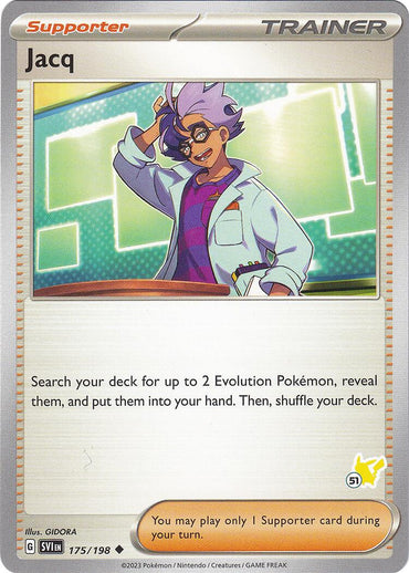 Jacq (175/198) (Pikachu Stamp #51) [Battle Academy 2024]