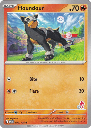 Houndour (033/198) (Armarouge Stamp #7) [Battle Academy 2024]