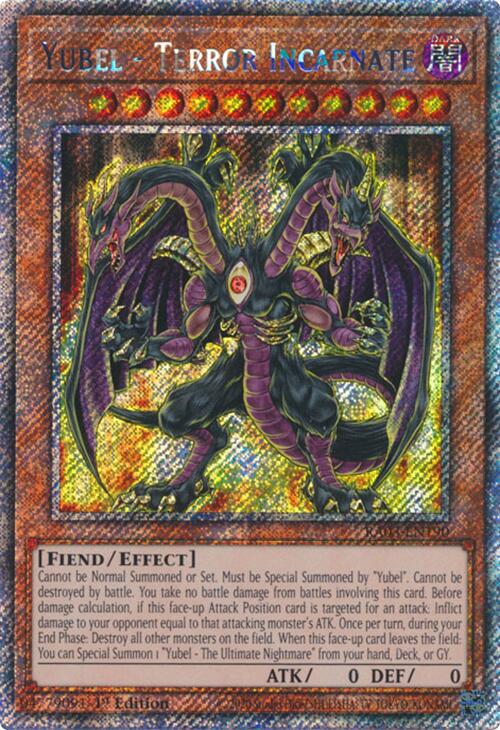 Yubel - Terror Incarnate (Platinum Secret Rare) [RA03-EN190] Platinum Secret Rare