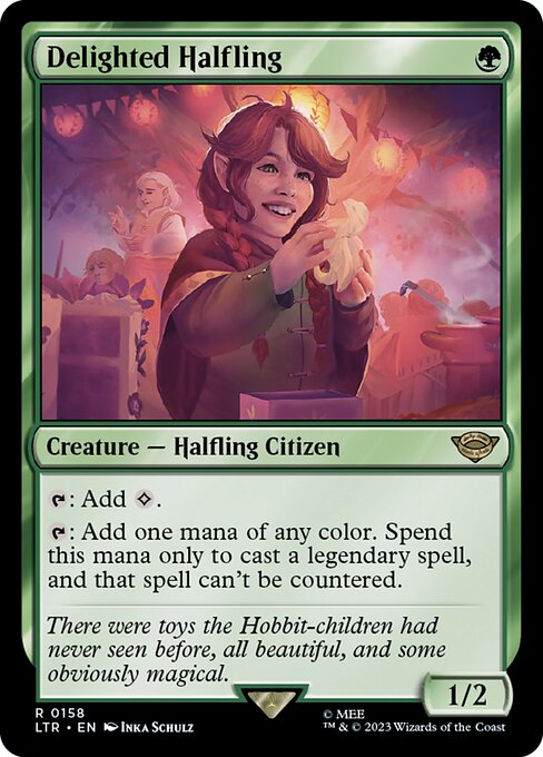 Delighted Halfling (158) - NM