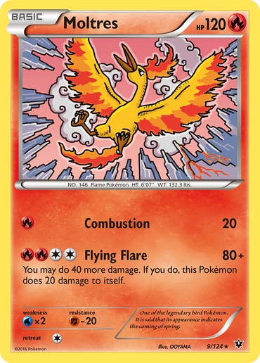 Moltres (9/124) [XY: Fates Collide]