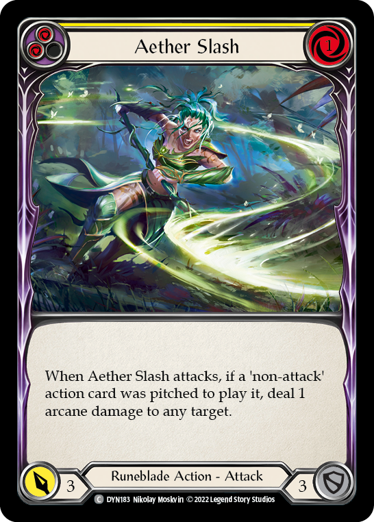 Aether Slash (Yellow) [DYN183] (Dynasty)