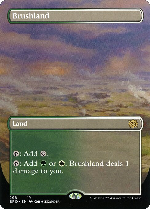 Brushland (298) - BORDERLESS - FULL ART - NM