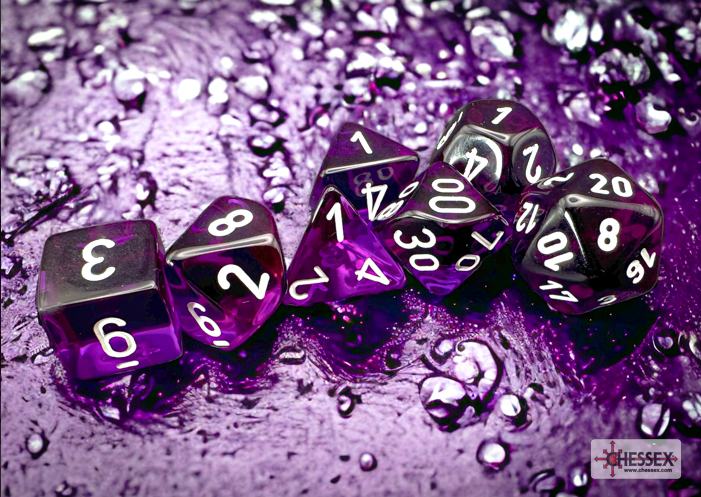 Chessex - Mini Purple/White