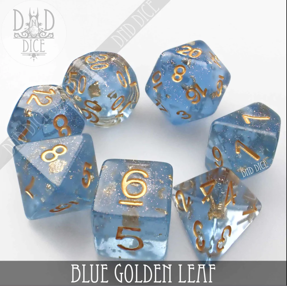 DNDICE - Blue Golden Leaf