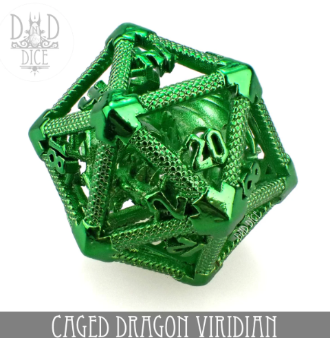 DNDICE - Caged Dragon Green