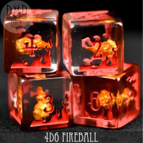 DNDICE - Fireball Set (4d6)