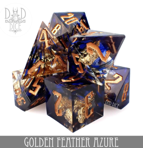 DNDICE - Golden Feather (Azure)