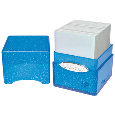 Satin Cube - Blue Glitter Deck Box