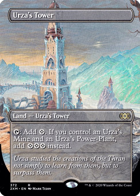 Urza's Tower (372) - BORDERLESS (Foil) - NM