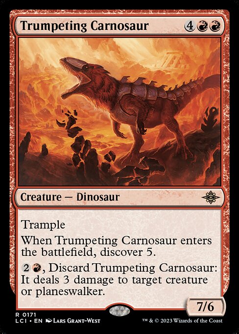 Trumpeting Carnosaur (171) - NM