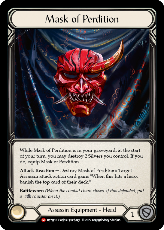 Mask of Perdition [DYN118] (Dynasty)  Rainbow Foil