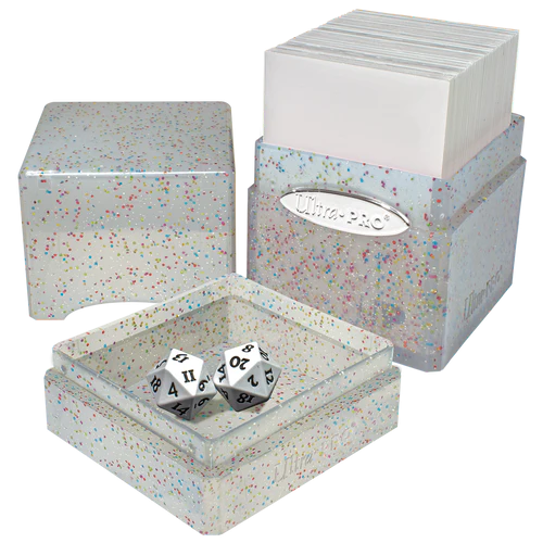 Stain Tower - White Glitter Deck Box